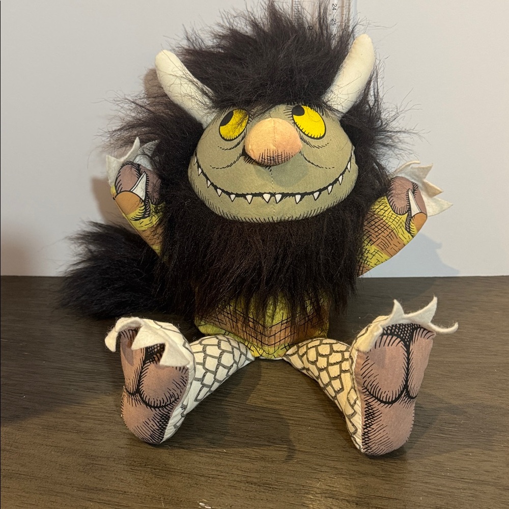 Crocodile Creek Where the Wild Things Are Plush Hand Puppet Moishe Vintage 15”